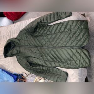 Green north face jacket